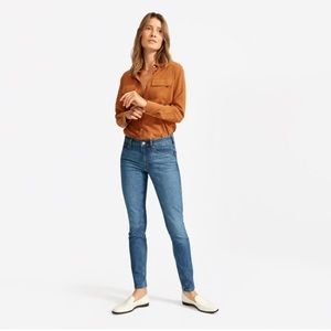 Everlane Mid-Rise Skinny Jean Mid Blue
